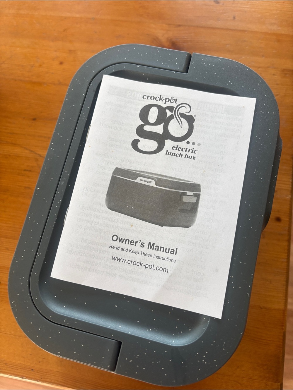 Crock-Pot GO Electric Lunch Box — Speckled Dark Gray